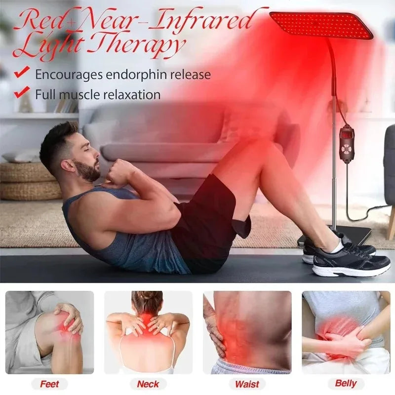 Red Light Therapy Panel | 126 LED 660nm & 850nm | Full Body Pain Relief & Skin Rejuvenation