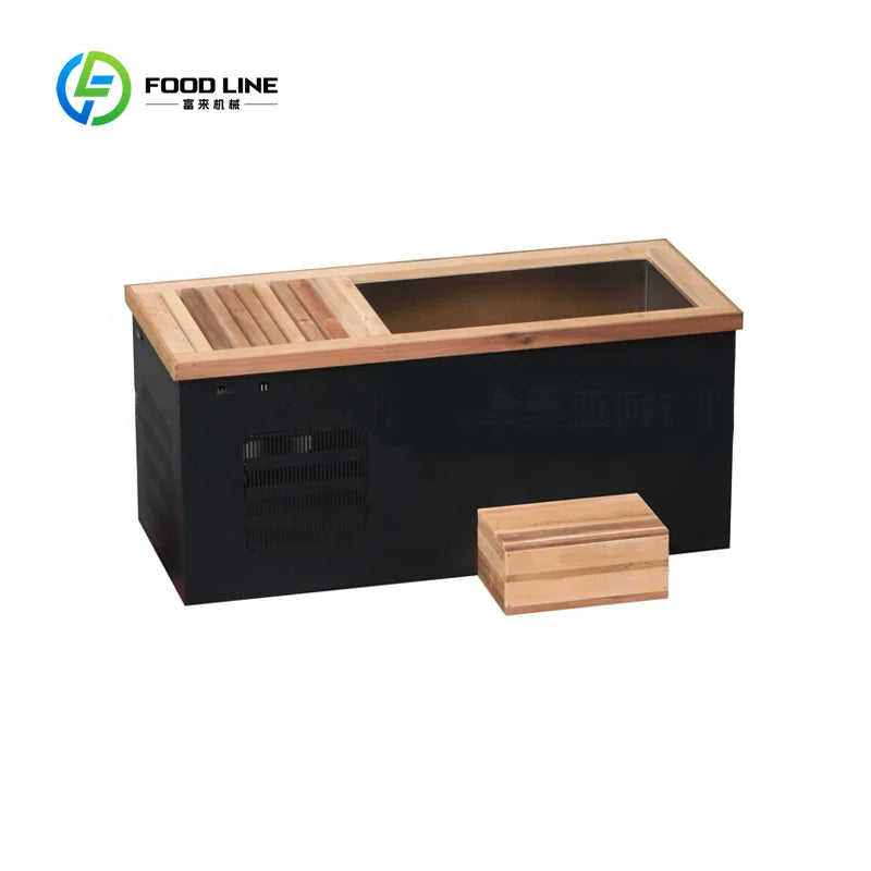 Cold Plunge Tub with Chiller | Outdoor Wooden Ice Bath for Athletes