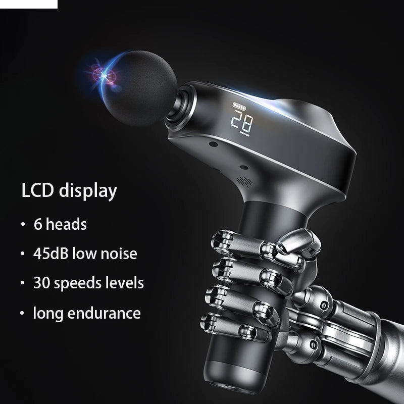 Professional Percussion Massage Gun | 30-Speed Brushless Motor | Deep Tissue Muscle Recovery
