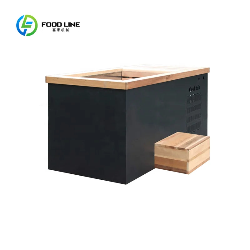 Cold Plunge Tub with Chiller | Outdoor Wooden Ice Bath for Athletes
