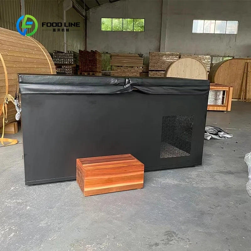Cold Plunge Tub with Chiller | Outdoor Wooden Ice Bath for Athletes