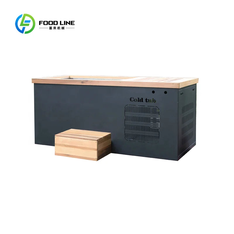 Cold Plunge Tub with Chiller | Outdoor Wooden Ice Bath for Athletes